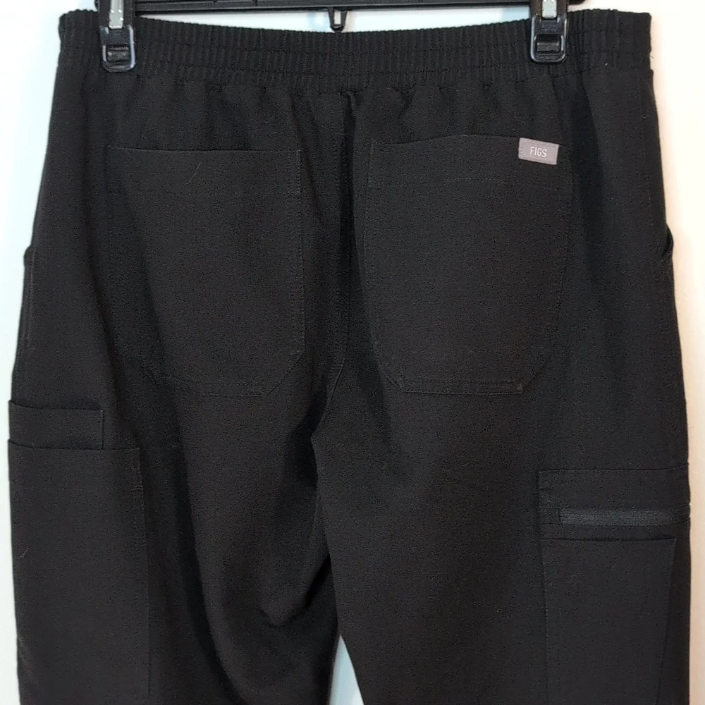 Figs High waisted Yola Skinny Scrub Pants Small Black - Picture 7 of 7